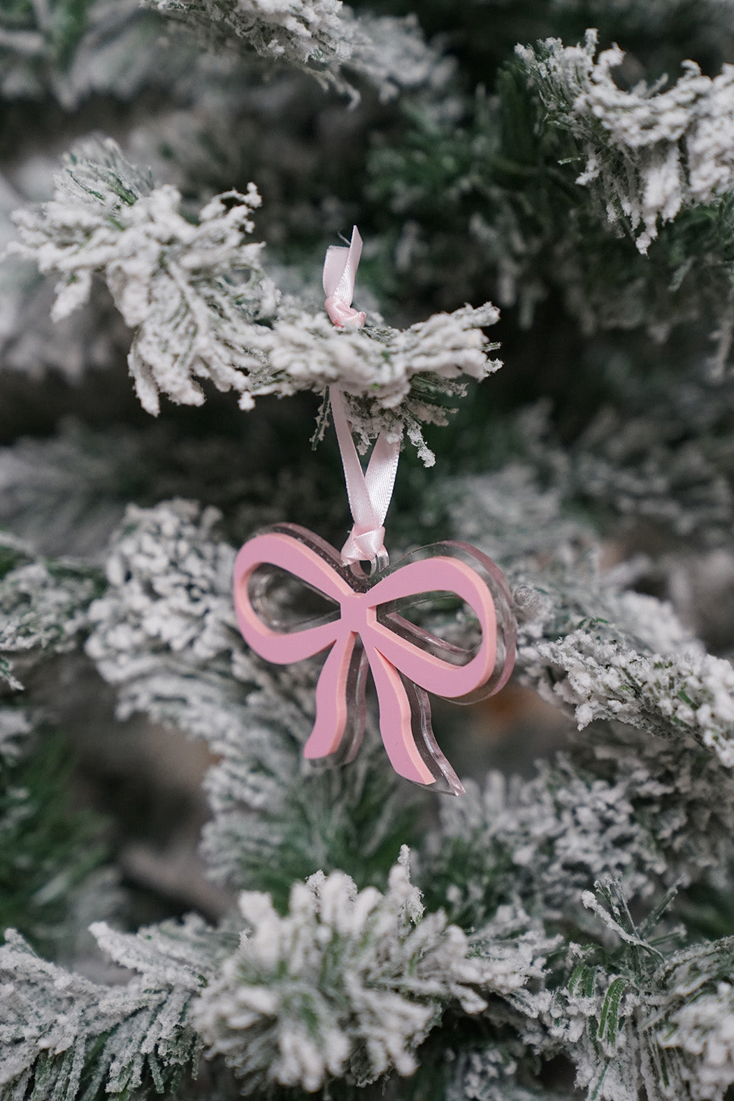 Coquette Pink Bow Ornament