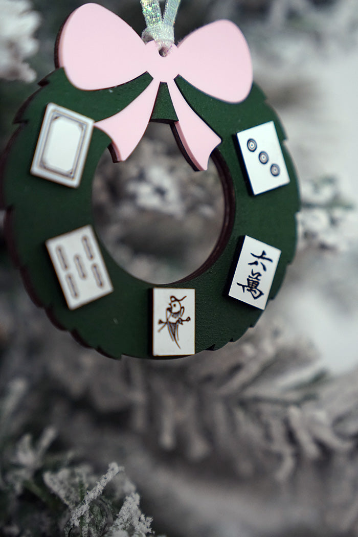 Mahjong Wreath Ornament