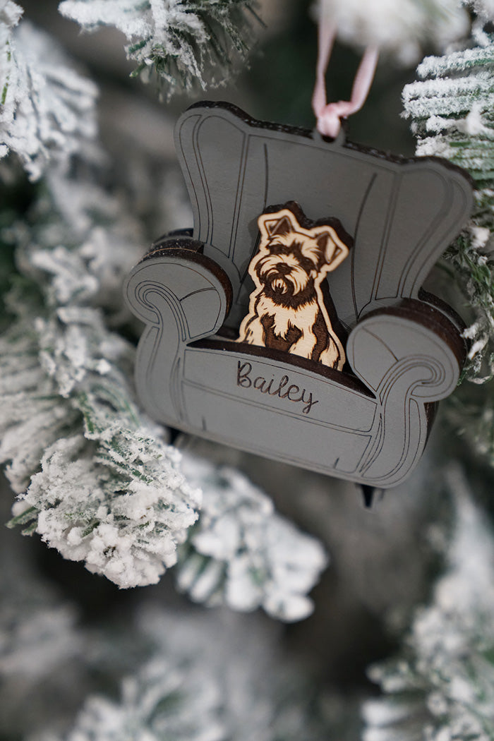 Personalized Pet Dog Couch Ornament