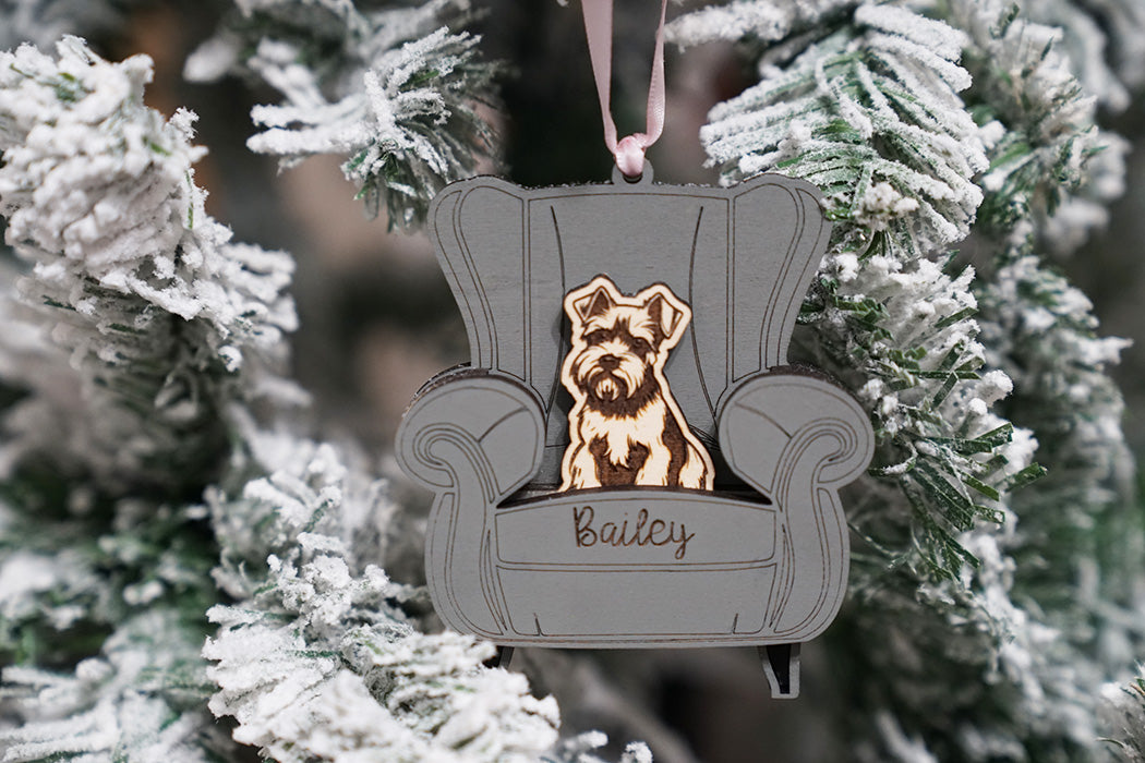 Personalized Pet Dog Couch Ornament
