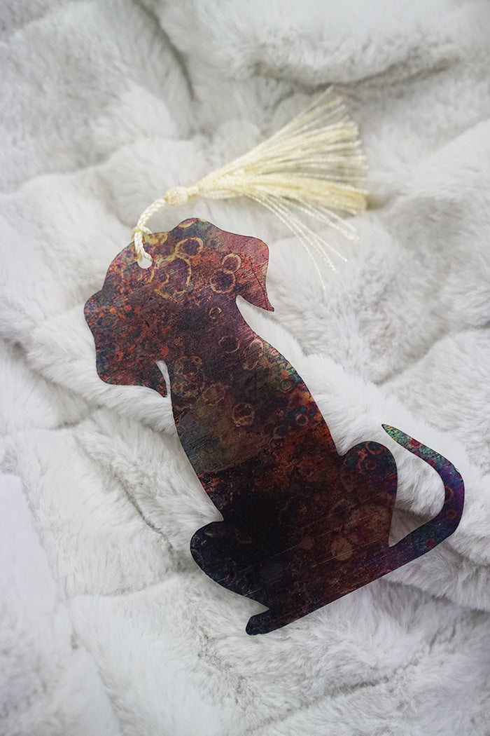 Dog Shaped Earth Color Bookmark