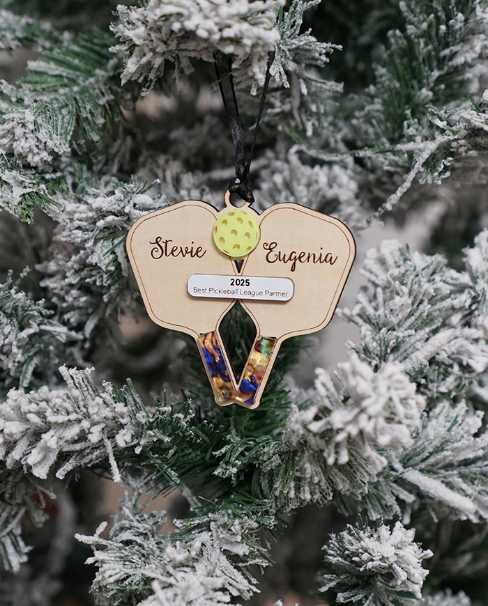 Pickleball Ornament Personalized
