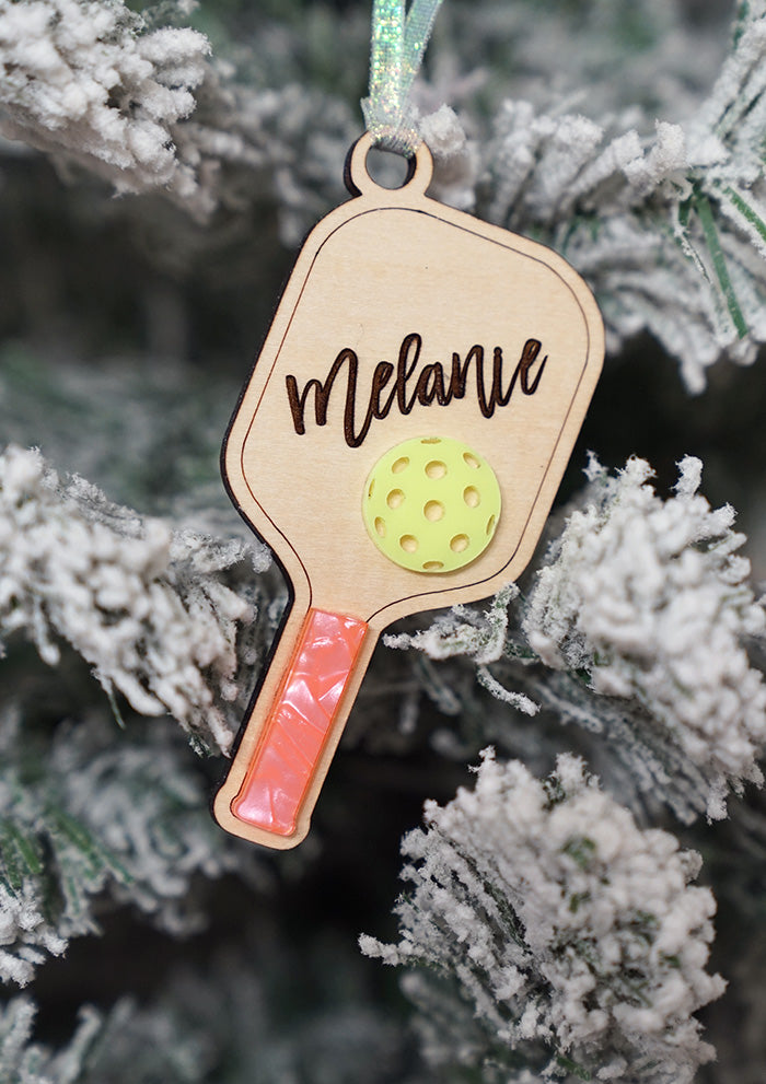 Personalized Pickleball Ornament