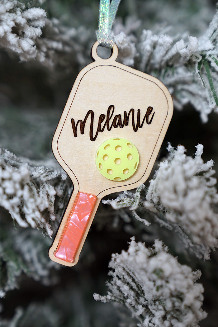 Personalized Pickleball Ornament