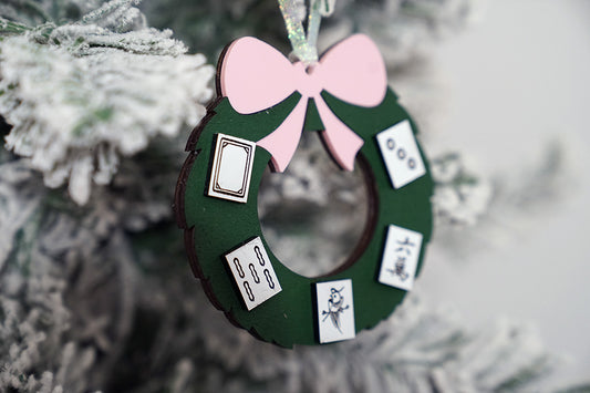 Mahjong Wreath Ornament