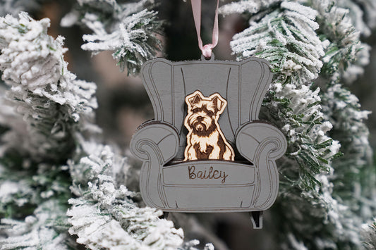 Personalized Pet Dog Couch Ornament