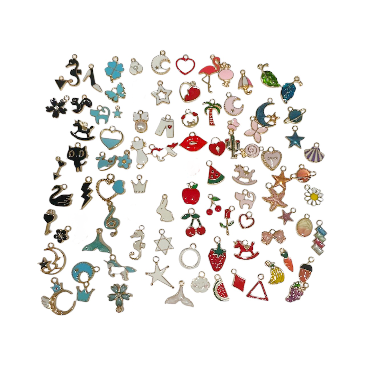 A5 Tri Fold Leather Journal Cover w/ Charms