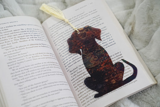 Dog Shaped Earth Color Bookmark