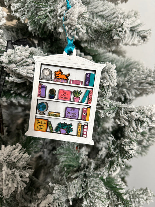 DIY Bookshelf Ornament - Great for Bookish Gift- Book Lovers Gift
