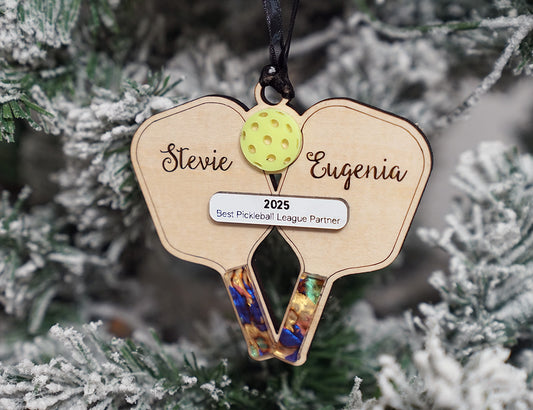 Pickleball Ornament Personalized