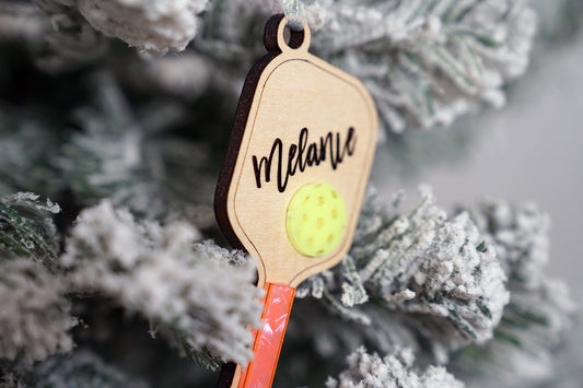 Personalized Pickleball Ornament